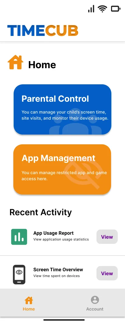 TimeCub Parental Control App